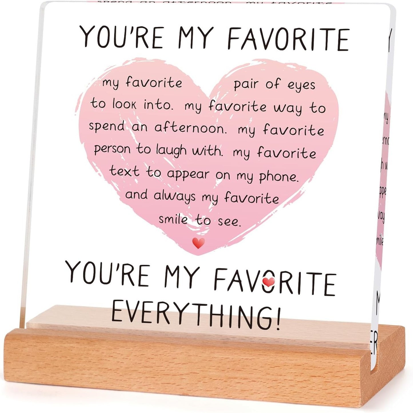 Custom Acrylic Stand with Wooden Base