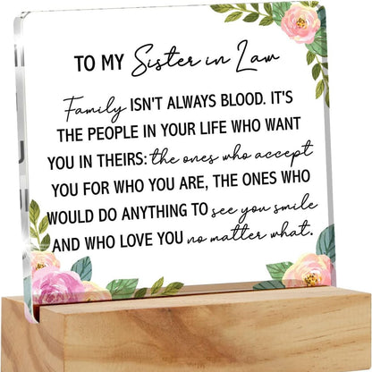 Custom Acrylic Stand with Wooden Base
