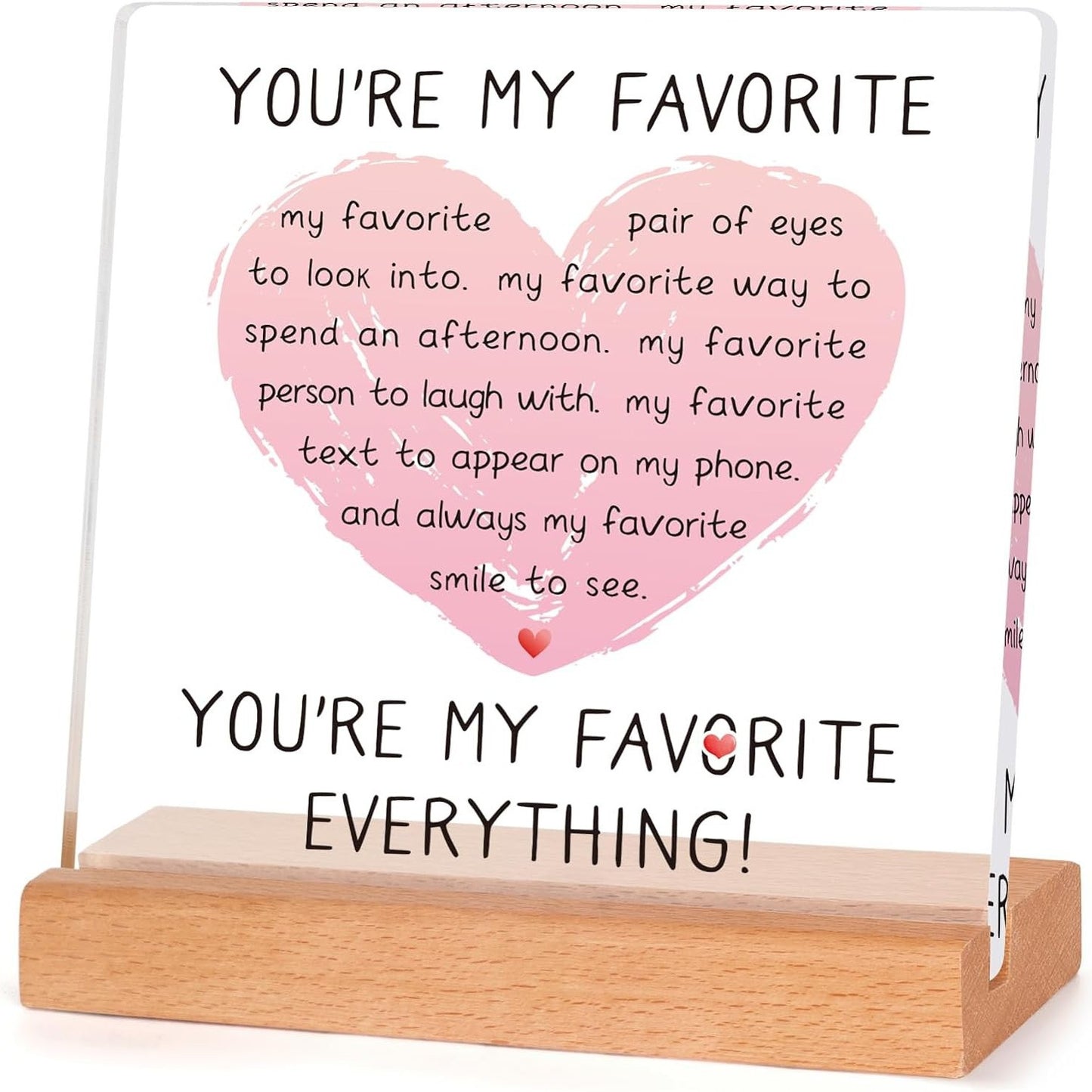 Custom Acrylic Stand with Wooden Base