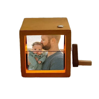 Hand-Crank Flip Photo Display