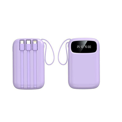 20000mAh Portable Power Bank with Built-in Cable
