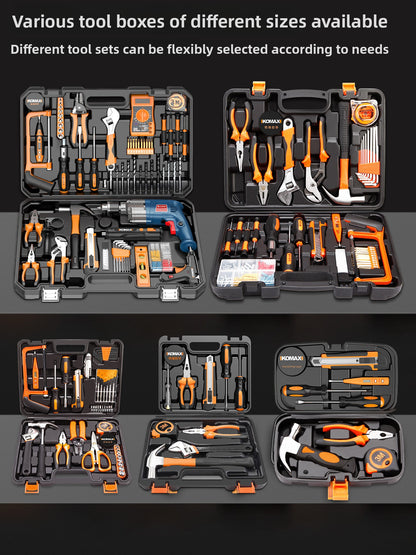 Complete Household Tool Set with Toolbox