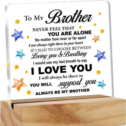 Custom Acrylic Stand with Wooden Base