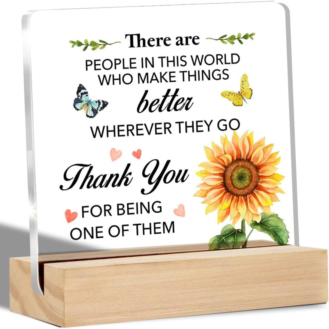 Custom Acrylic Stand with Wooden Base
