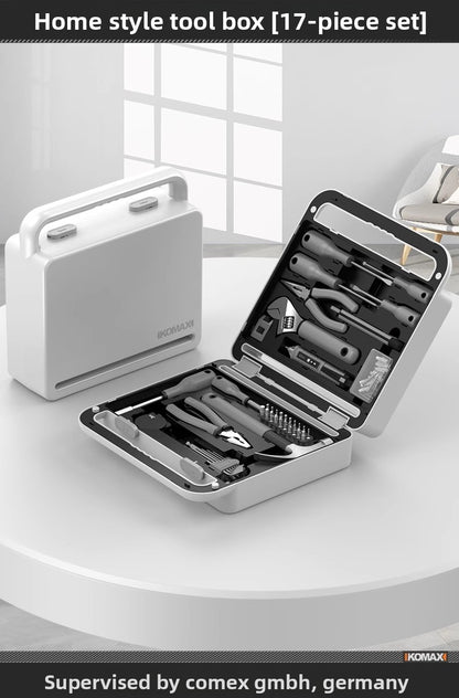 Complete Household Tool Set with Toolbox