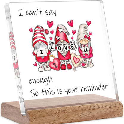 Custom Acrylic Stand with Wooden Base