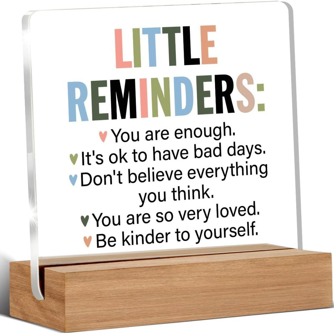 Custom Acrylic Stand with Wooden Base