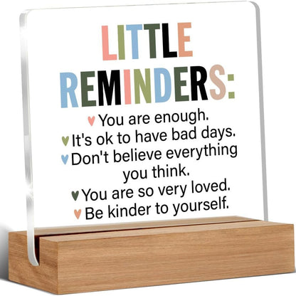 Custom Acrylic Stand with Wooden Base