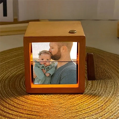 Hand-Crank Flip Photo Display